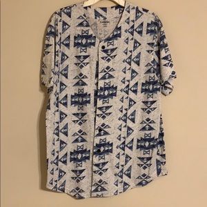 Button down casual dress shirt